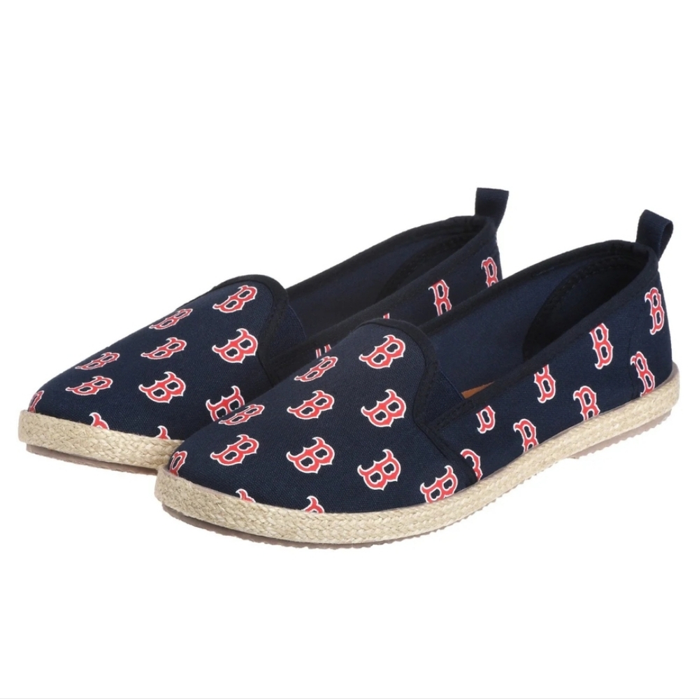 Boston Red Sox MLB Women's Canvas Espadrilles Shoes Size Small 5-6 Casual Sporty